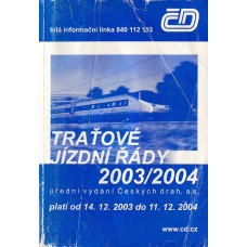Traťové jízdní řády 2003/2004