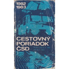 Cestovný poriadok ČSD 1982-1983