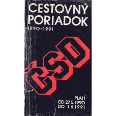 Cestovný poriadok ČSD 1990-1991