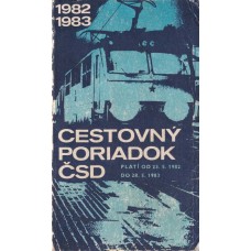 Cestovný poriadok ČSD 1982-1983 Cestovný poriadok ČSD 1982-1983