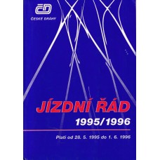 Jízdní řád ČD 1995-1996