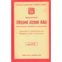 Jízdní řád 1945 pro Čechy, Moravu a Slezsko