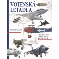 Vojenská letadla: omalovánky