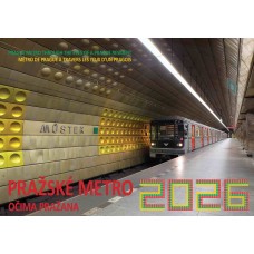 Kalendář nástěnný 2026 Pražské metro očima Pražana