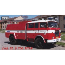 Hasičský automobil CAS 25 Š 706 RTHP