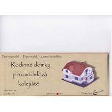 Rodinné domky pro modelová kolejiště 1:120