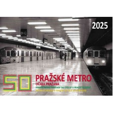 Kalendář nástěnný 2025 Pražské metro