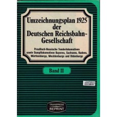 Umzeichnungsplan 1925 der Deutschen Reichsbahn-Gesellschaft II.