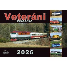 Kalendář nástěnný 2026 Veteráni železnic