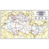 Železniční mapa Protektorátu Čechy a Morava 1940