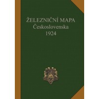 Železniční mapa Československa 1924