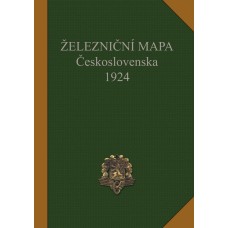 Železniční mapa Československa 1924