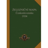 Železniční mapa Československa 1934