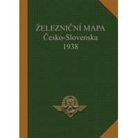 Železniční mapa Česko - Slovenska 1938